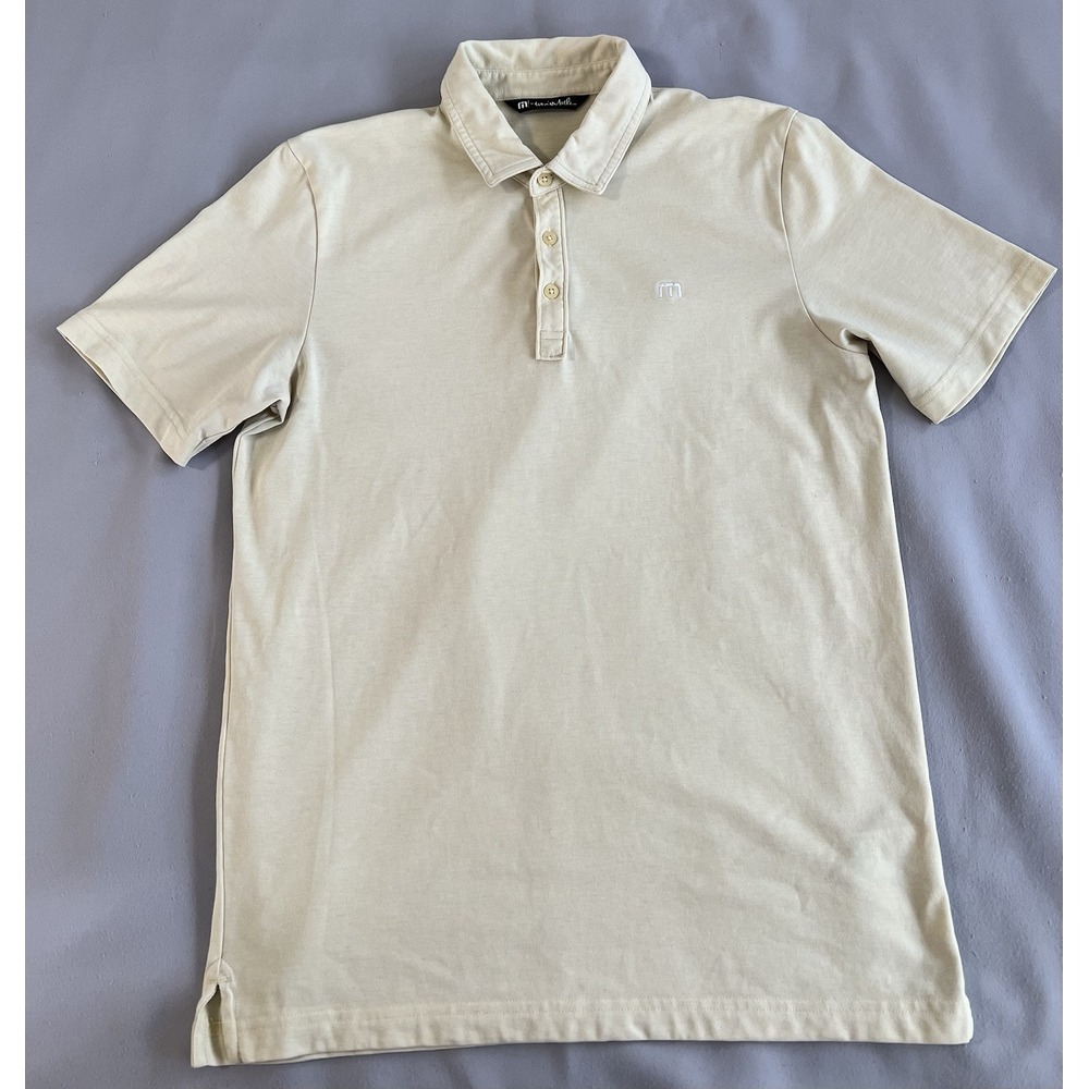 Travis Mathew‎ Golf Polo Shirt - Men's Sz Medium Pale Yellow